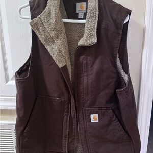 Carhartt Dark Brown Sherpa Vest